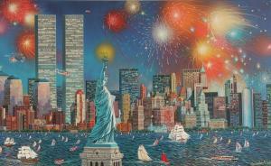 CHEN Alexander 1952,Manhattan Celebration,Ripley Auctions US 2011-01-22