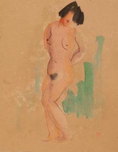 CHEN CHENGBO Ch'en Ch'eng po 1895-1947,Standing Nude,1932,Christie's GB 2018-11-25