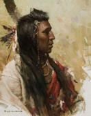 CHEN CHING LIANG 1953,Shoshone Man,Scottsdale Art Auction US 2013-04-06