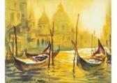 CHEN Guiping,Boats in front of Santa Maria church,2003,Mainichi Auction JP 2018-09-07