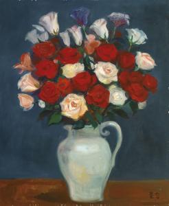 CHEN JINGRONG 1934,Still Life with Roses,Ravenel TW 2013-12-01