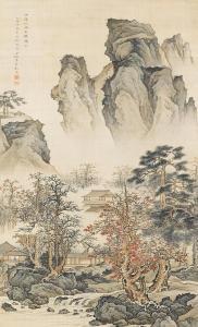 CHEN Shao Mei 1839-1896,LANDSCAPE,Freeman US 2014-09-13