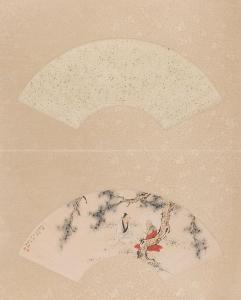 CHEN Shao Mei 1839-1896,Scholar and student seated under pine,William Doyle US 2018-03-19