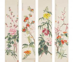 Chen Zhifo 1896-1962,Flowers of the Four Seasons,1948,Bonhams GB 2022-09-19