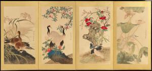 Chen Zhifo 1896-1962,Seasonal Flowers and Birds,Bonhams GB 2022-06-02