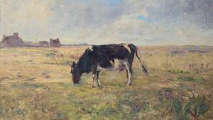 CHENARD HUCHÉ Georges 1864-1937,Vaches à Ouessant,1889,De Maigret FR 2022-06-24