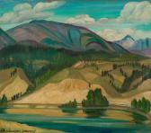 CHENEY Anna Gertrude L. Nan 1897-1985,Windermere Lake, BC / Harbour Scene,Heffel CA 2023-07-27