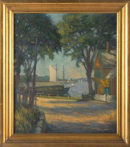 CHENEY Harold W 1889-1946,Harbor scene,Eldred's US 2023-04-20