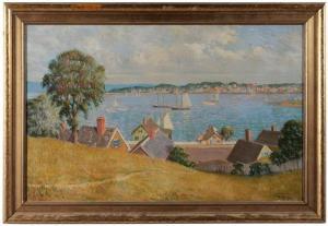 CHENEY Harold W 1889-1946,New England Harbor,Brunk Auctions US 2011-05-28