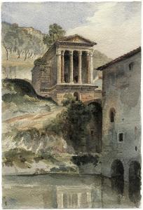 CHENEY Robert Henry 1801-1866,Der Clitumnus-Tempel bei Spoleto,Galerie Bassenge DE 2010-11-25