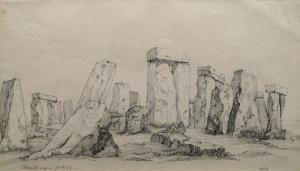 CHENEY Robert Henry 1801-1866,Stonehenge,1824,Rosebery's GB 2017-06-28