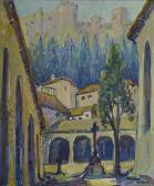 CHENEY Russell 1881-1945,The Courtyard,Barridoff Auctions US 2018-05-17