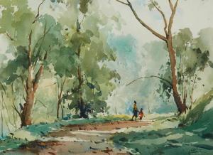 CHENG HOE LIM 1912-1979,Scenery I, Walking in the woods,1970,Lempertz DE 2020-12-15