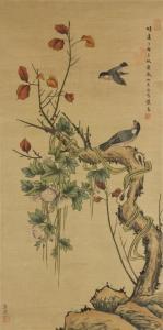 CHENG Li,Birds and morning glory flowers,888auctions CA 2017-06-29