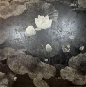 CHENG YANG 1974,Lotus blanc ou nymphéas,2006,Morand FR 2023-01-27