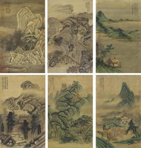 CHENG ZHAO 1581-1654,Landscapes after Ancient Masters,1635,Christie's GB 2009-05-26