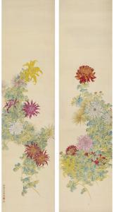 CHENGPEI Wang 1725-1805,CHRYSANTHEMUMS,Sotheby's GB 2018-06-12