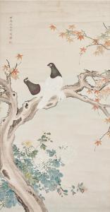 CHENGPEI Wang 1725-1805,Pigeons,Bonhams GB 2022-08-10