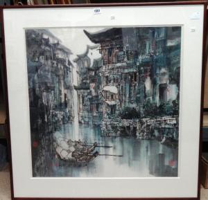 CHENGXIN Sun 1946,Hutongs,Bellmans Fine Art Auctioneers GB 2017-02-07