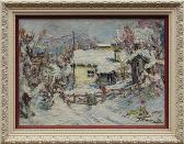 CHENKO Andrei Miroshni 1922,Village in Snow,1992,Clars Auction Gallery US 2013-06-16