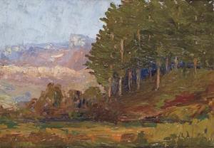 CHENOWETH Joseph Gayne 1891,Forêt de pins en montagne,Christie's GB 2005-03-23