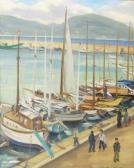 CHEREAU Claude 1883-1974,The port of Saint Tropez,Matsa IL 2022-08-30