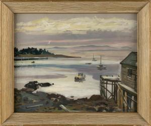 CHEREPOV George 1909-1987,Habor scene,Eldred's US 2024-05-24
