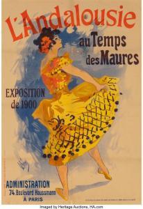 CHERET Jules 1836-1932,L'Andalouise au Temps des Maures,1899,Heritage US 2017-12-10