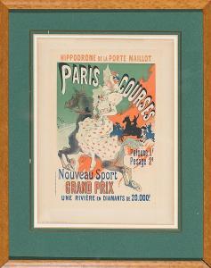 CHERET Jules 1836-1932,"Paris Courses. Hippodrome de la Porte Maillot"",Balclis ES 2014-10-29