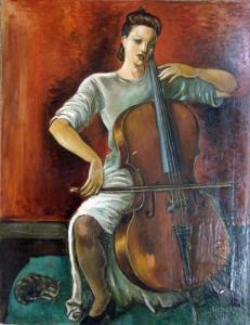 CHERIANE Cherie Anne 1900,La violoncelliste,1941,Millon & Associés FR 2007-10-19