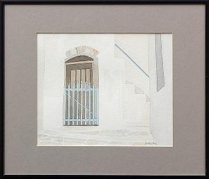 CHERK Sandra 1900-1900,Blue Gated Door,2000,Clars Auction Gallery US 2013-06-15