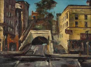 Cherkas Constantine 1919-2011,Sunrise at Angel's Flight,John Moran Auctioneers US 2018-05-22