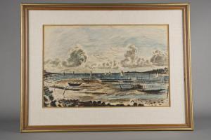 CHERNIAVSKY Charles 1900-1976,Vue de bord de mer,1934,Sadde FR 2024-04-06