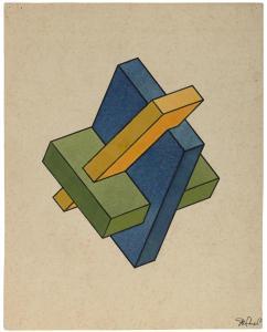 CHERNIKOV Yakov 1889-1951,Group of three geometric compositions,1930,Bonhams GB 2016-11-30