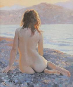 CHERNOV Denis 1978,Nude on the shore,Sworders GB 2023-10-17