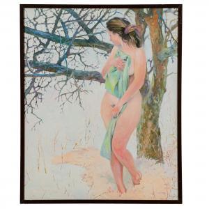 CHERNOV Denis 1978,Paesaggio innevato con nudo femminile,2012,Wannenes Art Auctions IT 2024-02-06