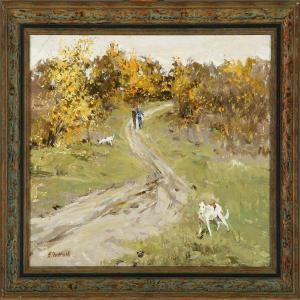 CHERNY Vladimir Anatolievich,Autumn landscape with a walking couple,Bruun Rasmussen DK 2009-11-30