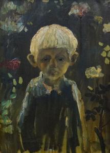 CHERRINGTON John 1931-2015,portrait of a boy with light hair,Rogers Jones & Co GB 2018-06-01