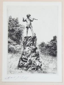 CHERRY Edward J,the statue of Peter Pan in Kensington Gardens,Burstow and Hewett 2023-08-31