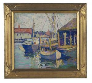 CHERRY Kathryn 1880-1931,Gloucester Harbor,New Orleans Auction US 2017-04-22