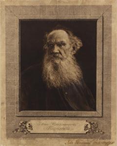 CHERTKOV VLADIMIR 1854-1936,Portrait of Leo Tolstoy,1909,Shapiro Auctions US 2013-11-16
