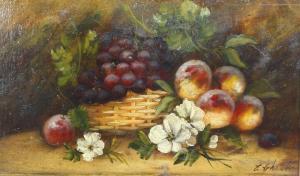 CHESTER E,still life, fruit and flowers,Burstow and Hewett GB 2022-07-21