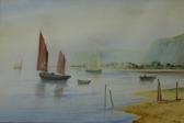 CHESTER J,MOORED FISHING BOATS IN A BAY,19th Century,Penrith Farmers & Kidd's plc GB 2008-11-19