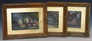 CHESTERS Evelyn 1875-1929,Still Life, Apples and Grapes,Bamfords Auctioneers and Valuers 2020-01-28