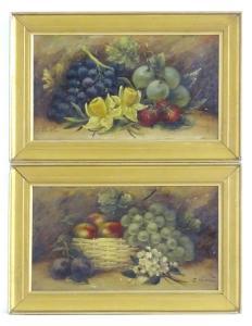 CHESTERS Evelyn,Still life studies depicting fruit and flowers, to,Claydon Auctioneers 2020-12-31