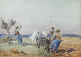 CHESTERTON Maurice,Ploughing with Oxen,1924,Cheffins GB 2014-05-01