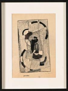 CHEVALIER Jean 1913-2002,Composition abstraite,1940/44,Conan-Auclair FR 2023-10-28