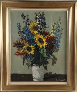 CHEYSSIAL Georges Robert 1907-1997,Bouquet de fleurs dans un vase,1975,Osenat FR 2024-01-28