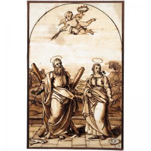 CHIALLI Vincenzo 1787-1840,sant'andrea e santa lucia,Sotheby's GB 2005-06-27
