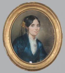 CHIAPORY Bernard Charles 1800-1800,Portrait de dame,1850,Conan-Auclair FR 2021-07-08